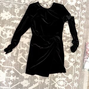 Zara NWOT Velvet Mini Dress